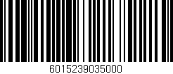 Código de barras (EAN, GTIN, SKU, ISBN): '6015239035000'