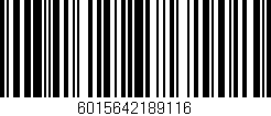 Código de barras (EAN, GTIN, SKU, ISBN): '6015642189116'