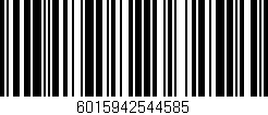 Código de barras (EAN, GTIN, SKU, ISBN): '6015942544585'
