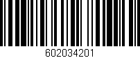 Código de barras (EAN, GTIN, SKU, ISBN): '602034201'