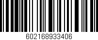 Código de barras (EAN, GTIN, SKU, ISBN): '602168933406'