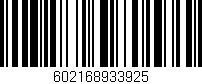 Código de barras (EAN, GTIN, SKU, ISBN): '602168933925'