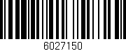 Código de barras (EAN, GTIN, SKU, ISBN): '6027150'