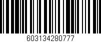 Código de barras (EAN, GTIN, SKU, ISBN): '603134280777'