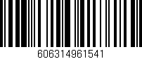 Código de barras (EAN, GTIN, SKU, ISBN): '606314961541'