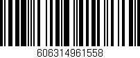 Código de barras (EAN, GTIN, SKU, ISBN): '606314961558'