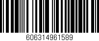 Código de barras (EAN, GTIN, SKU, ISBN): '606314961589'