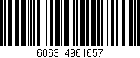 Código de barras (EAN, GTIN, SKU, ISBN): '606314961657'