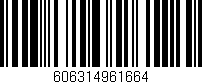 Código de barras (EAN, GTIN, SKU, ISBN): '606314961664'