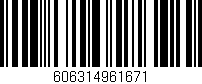 Código de barras (EAN, GTIN, SKU, ISBN): '606314961671'