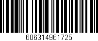 Código de barras (EAN, GTIN, SKU, ISBN): '606314961725'