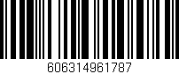 Código de barras (EAN, GTIN, SKU, ISBN): '606314961787'