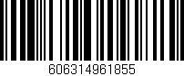 Código de barras (EAN, GTIN, SKU, ISBN): '606314961855'