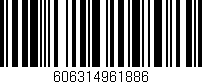 Código de barras (EAN, GTIN, SKU, ISBN): '606314961886'