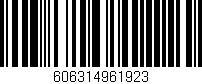 Código de barras (EAN, GTIN, SKU, ISBN): '606314961923'