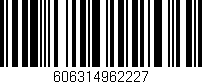 Código de barras (EAN, GTIN, SKU, ISBN): '606314962227'