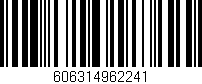 Código de barras (EAN, GTIN, SKU, ISBN): '606314962241'