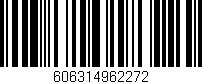Código de barras (EAN, GTIN, SKU, ISBN): '606314962272'