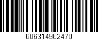 Código de barras (EAN, GTIN, SKU, ISBN): '606314962470'