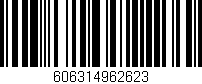 Código de barras (EAN, GTIN, SKU, ISBN): '606314962623'