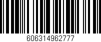 Código de barras (EAN, GTIN, SKU, ISBN): '606314962777'