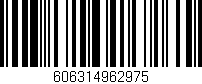 Código de barras (EAN, GTIN, SKU, ISBN): '606314962975'