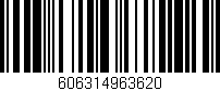 Código de barras (EAN, GTIN, SKU, ISBN): '606314963620'
