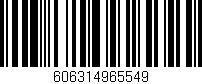 Código de barras (EAN, GTIN, SKU, ISBN): '606314965549'