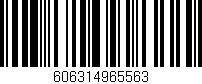 Código de barras (EAN, GTIN, SKU, ISBN): '606314965563'