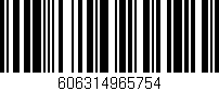 Código de barras (EAN, GTIN, SKU, ISBN): '606314965754'