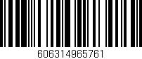 Código de barras (EAN, GTIN, SKU, ISBN): '606314965761'