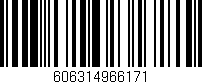 Código de barras (EAN, GTIN, SKU, ISBN): '606314966171'