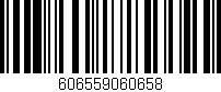 Código de barras (EAN, GTIN, SKU, ISBN): '606559060658'