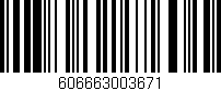 Código de barras (EAN, GTIN, SKU, ISBN): '606663003671'