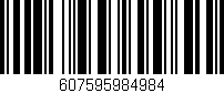 Código de barras (EAN, GTIN, SKU, ISBN): '607595984984'