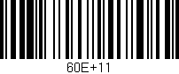 Código de barras (EAN, GTIN, SKU, ISBN): '60E+11'