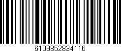 Código de barras (EAN, GTIN, SKU, ISBN): '6109852834116'