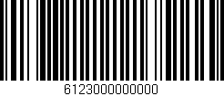 Código de barras (EAN, GTIN, SKU, ISBN): '6123000000000'
