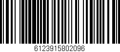 Código de barras (EAN, GTIN, SKU, ISBN): '6123915802096'