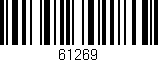 Código de barras (EAN, GTIN, SKU, ISBN): '61269'