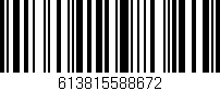 Código de barras (EAN, GTIN, SKU, ISBN): '613815588672'