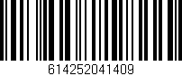 Código de barras (EAN, GTIN, SKU, ISBN): '614252041409'