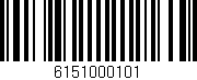 Código de barras (EAN, GTIN, SKU, ISBN): '6151000101'