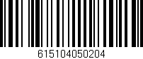 Código de barras (EAN, GTIN, SKU, ISBN): '615104050204'