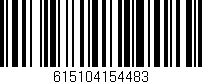 Código de barras (EAN, GTIN, SKU, ISBN): '615104154483'