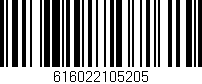 Código de barras (EAN, GTIN, SKU, ISBN): '616022105205'