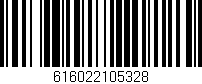 Código de barras (EAN, GTIN, SKU, ISBN): '616022105328'