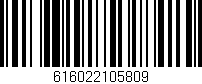 Código de barras (EAN, GTIN, SKU, ISBN): '616022105809'