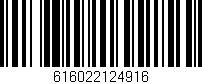 Código de barras (EAN, GTIN, SKU, ISBN): '616022124916'