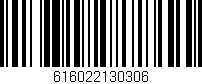 Código de barras (EAN, GTIN, SKU, ISBN): '616022130306'